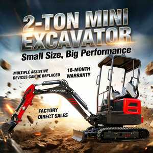 Mini-excavatrice sur chenilles EPA EURO <span class=keywords><strong>5</strong></span>, excavatrice hydraulique multifonctionnelle, micro-excavatrice avec accessoires pour travaux de terrassement - Product Image 1