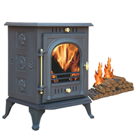 Poêle à bois antique européen avec four