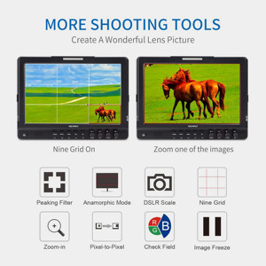 Moniteur d'appareil photo OEM personnalisé FW1018V1 10,1 pouces 1920x1200 IPS FHD avec écran tactile et haut-parleur/stéréo intégrés, mise au point de précision - Product Image 3