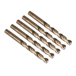 Foret hélicoïdal en acier inoxydable au cobalt 1-2-3-4-5-6-7-8-9-10mm, finition dorée, ouvre-trou en alliage d'aluminium, fabriqué en Chine - Product Image 1