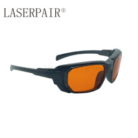 Lunettes de sécurité laser à monture intégrale en polycarbonate OD6+ TR90, protection oculaire Q-Switched 180-534nm & 800-1095nm, certifiées CE