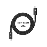 Kabel Data Aluminium Alloy Fungsi Lengkap 80Gbps Thunderbolt 5 240W 16k USB4 USB-C Pengisian Cepat Kabel Video Lapisan Nilon Komputer