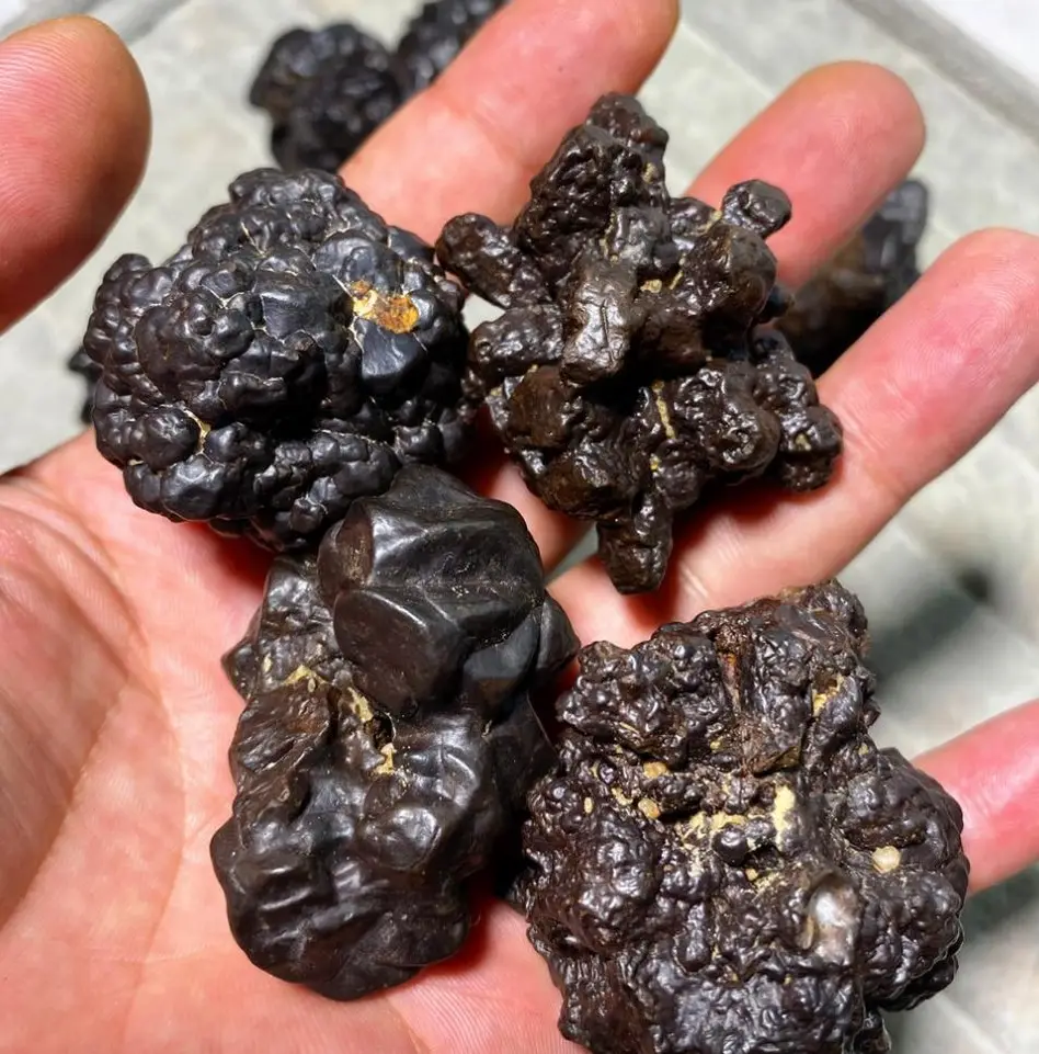 Cristalli naturali di Whosale pietre curative pietra grezza di Carbonado di Meteorite raro nero grezzo