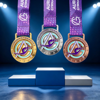 Médailles de danse en métal personnalisées, Sports, Gymnastique, Gymnastique artistique, 2D, 3D, Médailles de finisseur de course, Médailles en alliage personnalisées