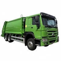 Camion compacteur de déchets industriels puissant HOWO avec système de compression à haut rendement pour la collecte des déchets des grandes usines