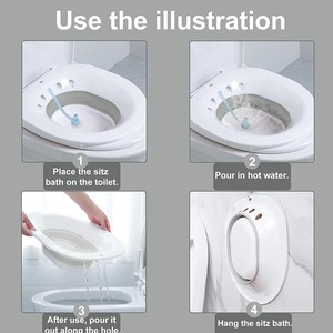 Thiết kế mới bán buôn Kit bồn tắm túi nước có thể gập lại lưu vực có thể giặt sitz tắm - Product Image 3