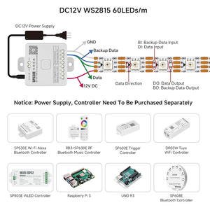 <span class=keywords><strong>Btf</strong></span>-iluminación direccionable individualmente sueño color 12v ws2815 tira de led - Product Image 4