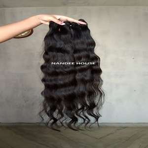 Vietnamese Virgin Cuticle Aligned <b>Remy</b> <b>Hair</b> <b>Extensions</b> Raw Indian Curly Weave Lace Frontals with Transparent Wave Style Closure - Product Image 4