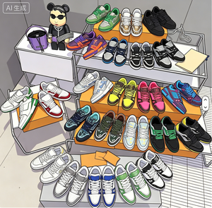 Chaussures de course de haute qualité, style designer, tendance, sportives, à lacets, légères, pour l'entraînement - Product Image 1