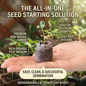 Zaailingblok <span class=keywords><strong>Coco</strong></span> Peat Compressie Vliesdoek Kokosvezel Klaar voor gebruik Hoge waterretentie Magisch Bodemmedium Onafhankelijk - Product Image 1