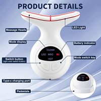 Eveekon 2026 Masajeador Eléctrico Portátil para Rostro y Cuello con Vibración para el Cuidado de la Piel, Dispositivo de Masaje Facial Antiarrugas