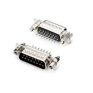 D-SUB 15-pin DB15ตัวผู้ขั้วต่อชนิด V/T ตรงสำหรับชุดขั้วต่อ PCB 15P dB - Product Image 2