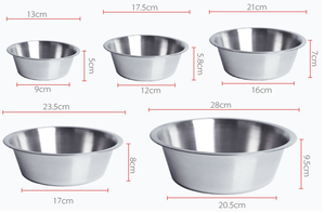 Mangkuk Air Makanan Hewan Kesayangan Mangkuk Anjing Logam Stainless Steel - Product Image 2