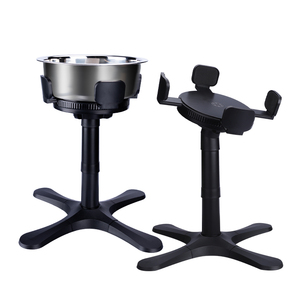 Tempat Makan Anjing Plastik yang Dapat Disesuaikan, Tahan Lama, dengan 3 Tingkat Ketinggian, Desain Miring, Portabel, dan Terangkat - Product Image 1