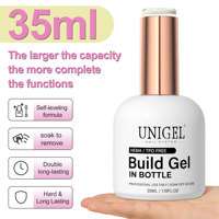 UNIGEL 35ml Gel de Construction pour Ongles, Gel UV LED Durcissant, Écologique, Longue Durée, Séchage Rapide, Sans HEMA, Qualité Professionnelle pour Salon