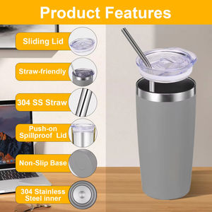 Vaso Térmico de Viaje con Logotipo Personalizado, de Acero Inoxidable Aislado, 10 oz, para Bebidas Frías y Calientes, para Viajes, Oficina, Campamento - Product Image 2