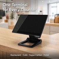 Sistema POS con Pantalla Táctil de 15.6 Pulgadas, Personalizado OEM, Todo en Uno, con Windows, Caja Registradora para Supermercados, Restaurantes y Tiendas Minoristas