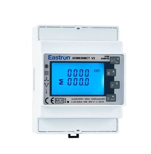 Medidor Inteligente Eastron con Sensor de Corriente <span class=keywords><strong>SDM630MCT</strong></span> <span class=keywords><strong>V2</strong></span> con 3 CTs, Riel DIN, Trifásico, Multifunción, para Energía Solar Fotovoltaica/Exportación Cero - Product Image 5