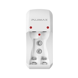 PUJIMAX 2 ranuras inteligente multifunción LED <span class=keywords><strong>cargador</strong></span> de batería tipo C USB <span class=keywords><strong>cargador</strong></span> de batería Nimh <span class=keywords><strong>cargador</strong></span> de batería híbrido para el hogar - Product Image 2