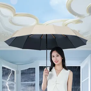 Nhà cung cấp bán buôn quảng cáo biểu tượng tùy chỉnh ô sang trọng Windproof sinh thái thân thiện Ô dù tự động với biểu tượng tùy chỉnh