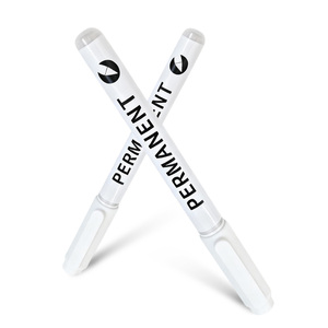 Pennarello pennarello <span class=keywords><strong>bianco</strong></span> liscio <span class=keywords><strong>pennarelli</strong></span> permanenti <span class=keywords><strong>per</strong></span> metallo vetro ruote in ceramica tessuto CD scarpe di carta in plastica - Product Image 1