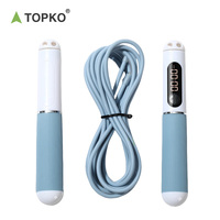 TOPKO Corde à sauter à vitesse réglable de haute qualité en gros avec poignée en ABS Corde à sauter lestée pour usage domestique