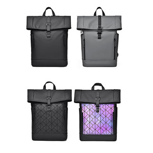 Custom <b>Roll</b> <b>Top</b> <b>Backpack</b> Durable Men Casual Men's <b>Waterproof</b> Laptop Bag <b>Backpack</b> Rolltop - Product Image 4