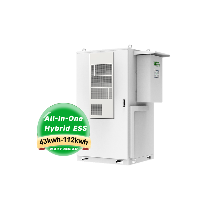 Industrial 241kWh All-in-One Solar Energy Storage Cabinet Integrated BESS with Inverter and Battery for Large Backup Power