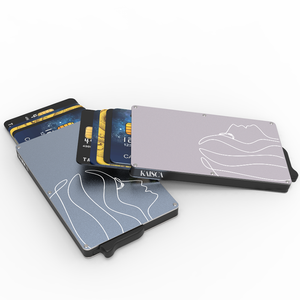 Custom Business <b>Card</b> <b>Holder</b> <b>Wallet</b> Anti-Theft Pop-up Aluminium Design with Credit <b>Card</b> Use Features - Product Image 3