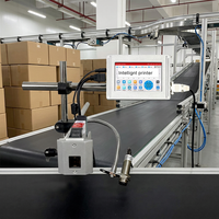 Impresora Térmica de Banda Transportadora de Alta Velocidad con Tinta Solvente para Impresión Automática de 5 Líneas en Cajas y Bolsas de Plástico