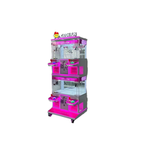 Machine à griffes mini en métal personnalisée pour 4 joueurs avec écran LED - Arcade compacte à monnayeur pour centres commerciaux
