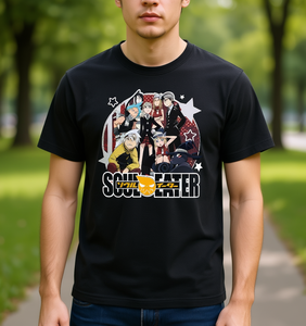 Camiseta para hombre con personaje del grupo Soul Eater, con licencia oficial, manga corta, algodón, informal, estampado frontal, corte regular - Product Image 2
