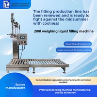 Machine de remplissage de liquides de 200 L, personnalisable, antidéflagrante, en acier inoxydable 304, automatique, haute précision, précision 1