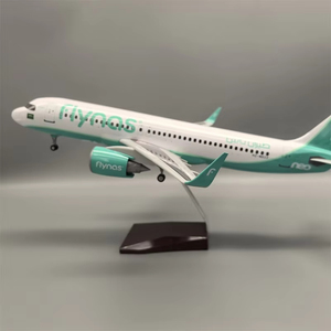 47cm quy mô 1/80 máy bay lưu niệm flynas Airbus A320 Neo nhựa máy bay mô hình với thiết bị hạ cánh - Product Image 4