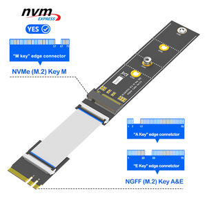 <span class=keywords><strong>M</strong></span>. 2 kunci kartu adaptor SSD Nvme <span class=keywords><strong>M</strong></span> ke kunci kabel ekstensi PCB antarmuka A + E untuk kartu adaptor Nvme Desktop - Product Image 2