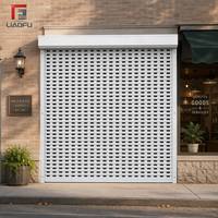 Volet roulant en aluminium perforé robuste avec conception de sécurité et finition antirouille pour l'aménagement de parkings