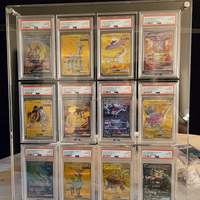 Étui magnétique en acrylique transparent à 12 emplacements pour cartes gradées, présentoir pour cartes gradées P-SA