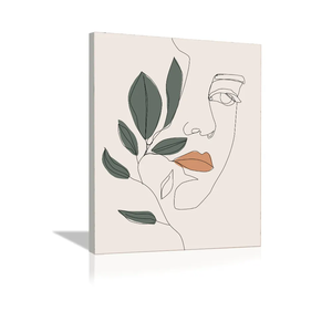 <span class=keywords><strong>ภาพ</strong></span>วาดแนวเรียบง่ายแบบมินิมอล 3 แผ่น ลายเส้นร่างหน้าสีดำขาว งานศิลปะติดผนังแบบแขวน รุ่นใหม่ ดีไซน์เฉพาะตัว ของแท้ B&C - Product Image 1