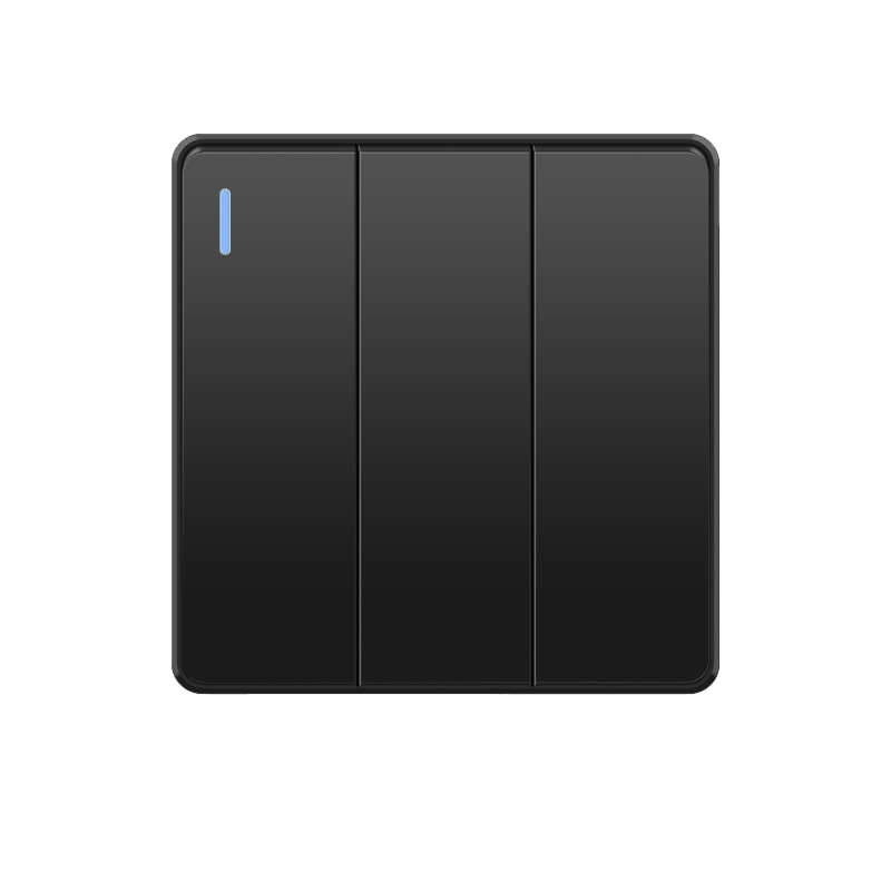 3 gang 1 way plate switch
