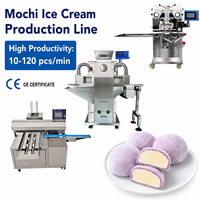 HJ-860X Nouvelle machine commerciale automatique à glace mochi et à enrobage 220V Haute efficacité Certifiée CE Équipement alimentaire