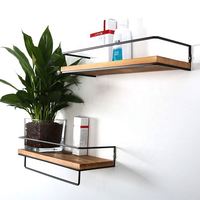 Einfach zu installierende 2er-Set schwimmende Holz regale Wandre gale für Wohnkultur/Küche/Bad/Schlafzimmer