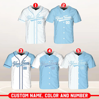 OEM POD Maßgeschneidertes Baseball-Trikot mit Stickerei, Personalisiertem Teamnamen und Farboptionen für Herren-Sportbekleidung