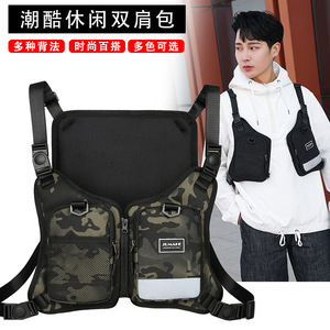 Sac de course nocturne camouflage pour hommes et femmes, nouvelle mode de rue, tissu Oxford, sports de plein air, cyclisme, sac tactique d'usine - Product Image 3