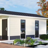 Moderna, ecológica, pequeña estructura de acero, casa prefabricada, luz, salón, Loft, edificio, pequeña casa, Villa, casa prefabricada con características de lujo
