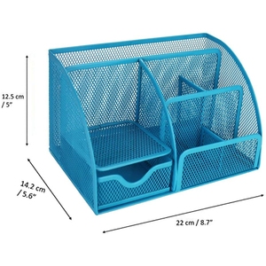 Organisateur de bureau avec tiroir de rangement, fournitures de bureau, organiseurs et accessoires de bureau pour porte-stylos/crayons, organiseur de bureau - Product Image 5