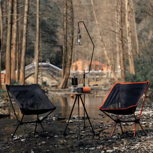 Chaise de camping d'extérieur moderne, portable et pliable, en alliage d'aluminium super léger, pour la pêche et la plage, respirante, en tissu Oxford - Product Image 2