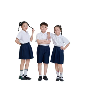 Chemise d'uniforme scolaire personnalisable en polyester/coton mat pour enfants Sovelwei, service OEM exclusif pour garçons, échantillon en 7 jours - Product Image 2