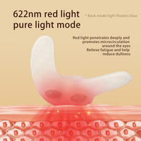 Appareil de massage oculaire micro-courant rechargeable pour le raffermissement de la peau, avec patchs oculaires réutilisables personnalisables pour la beauté et la réduction des rides