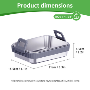 Lot de 2 doublures en silicone pour friteuse à air <span class=keywords><strong>Ninja</strong></span> Foodi DZ401 AF400EU AF400UK Dual Zone, panier de remplacement réutilisable antiadhésif - Product Image 4