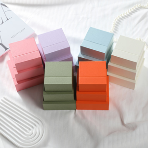 Custom Logo Luxury Square Double-Layer Drawer Jewelry <b>Gift</b> <b>Box</b> with Foam Insert for Stud <b>Earrings</b> OEM ODM Wholesale - Product Image 3